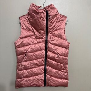 Pulse women’s rose colored puffer vest size medium